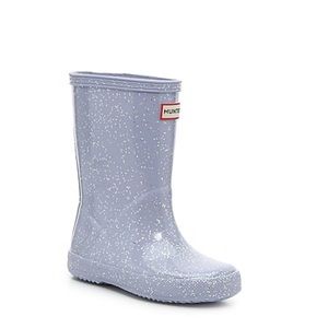 Giant Glitter purple Rain boots -kids